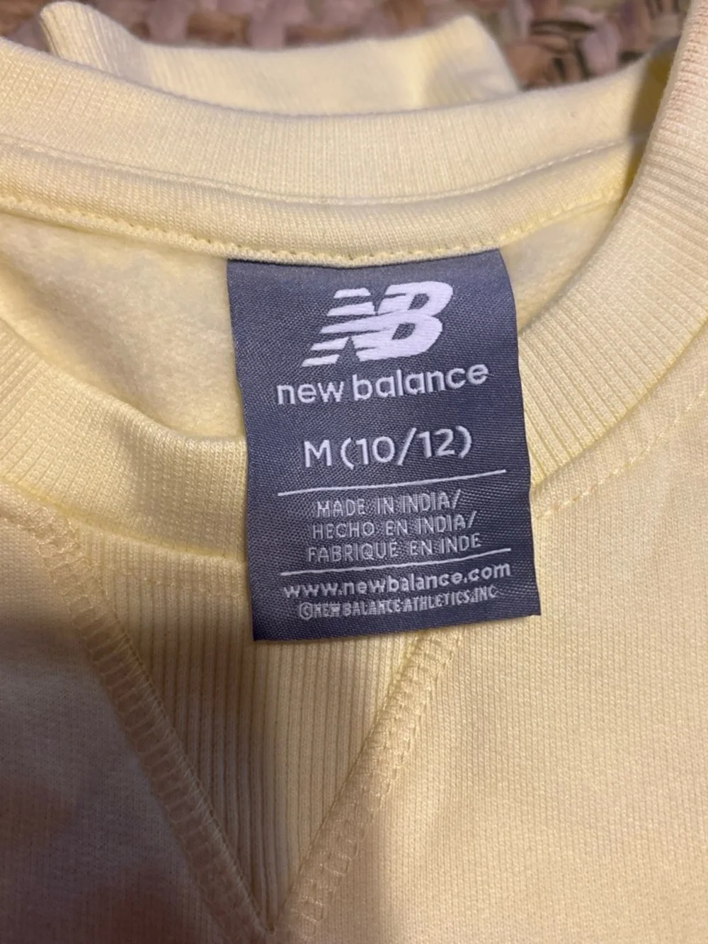 New Balance kids Cream Crewneck Sweatshirt